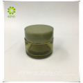 Frosted green glass cosmetic jar 100g 20g 50g cosmetic cream container